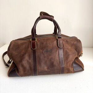 Roots X Ford Leather Brown Duffle Travel Bag